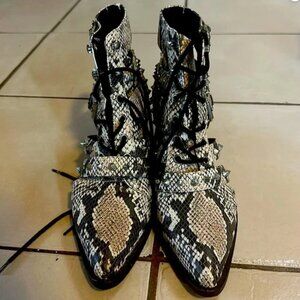 Sam Edelman snakeskin boots Elana style